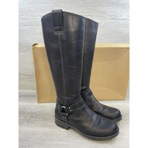 Taos Runaway Women's 6.5 Black Riding Leather Boot Equestrian Knee High Western